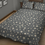 Cute Star Pattern Print Quilt Bed Set