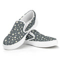 Cute Star Pattern Print White Slip On Sneakers