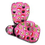 Cute Sushi And Rolls Pattern Print Boxing Gloves