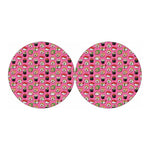 Cute Sushi And Rolls Pattern Print Car Coasters