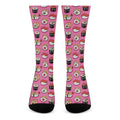 Cute Sushi And Rolls Pattern Print Crew Socks