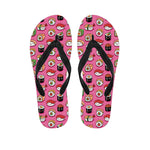Cute Sushi And Rolls Pattern Print Flip Flops