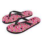 Cute Sushi And Rolls Pattern Print Flip Flops