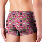 Cute Sushi And Rolls Pattern Print Men's Boxer Briefs