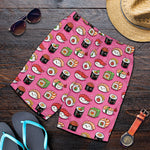 Cute Sushi And Rolls Pattern Print Men's Shorts