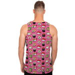 Cute Sushi And Rolls Pattern Print Men's Tank Top