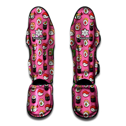 Cute Sushi And Rolls Pattern Print Muay Thai Shin Guard