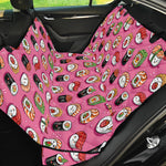 Cute Sushi And Rolls Pattern Print Pet Car Back Seat Cover