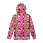 Cute Sushi And Rolls Pattern Print Pullover Hoodie