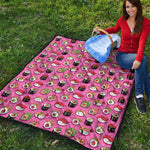 Cute Sushi And Rolls Pattern Print Quilt