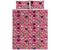 Cute Sushi And Rolls Pattern Print Quilt Bed Set