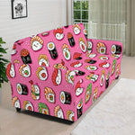 Cute Sushi And Rolls Pattern Print Sofa Cover