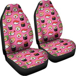 Cute Sushi And Rolls Pattern Print Universal Fit Car Seat Covers