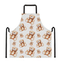 Cute Teddy Bear Pattern Print Apron