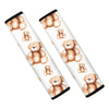 Cute Teddy Bear Pattern Print Car Seat Belt Covers