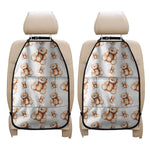 Cute Teddy Bear Pattern Print Car Seat Organizers