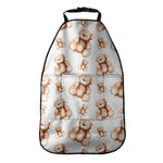 Cute Teddy Bear Pattern Print Car Seat Organizers
