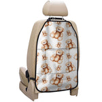 Cute Teddy Bear Pattern Print Car Seat Organizers
