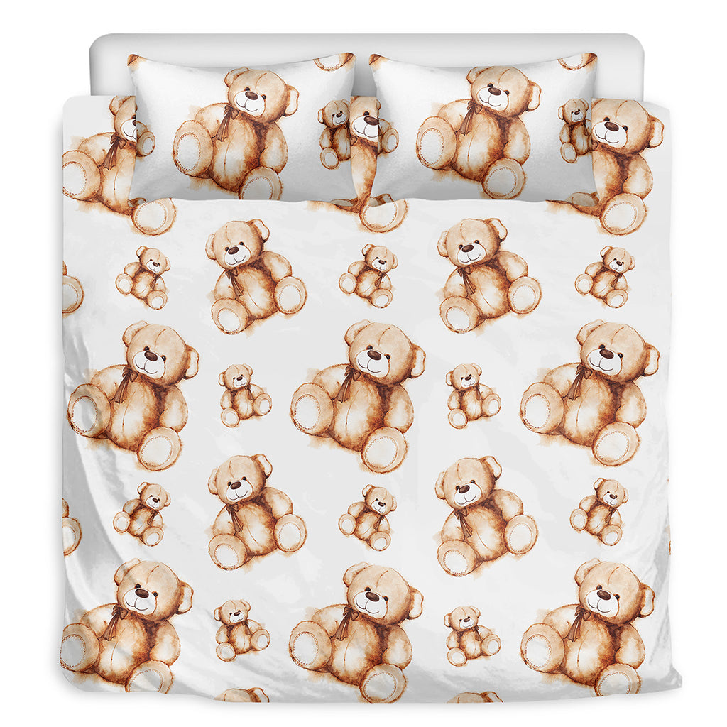 Cute Bear Print Bedding Set