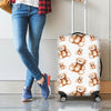 Cute Teddy Bear Pattern Print Luggage Cover