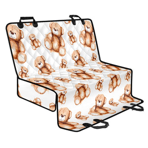 Cute Teddy Bear Pattern Print Pet Car Back Seat Cover