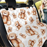 Cute Teddy Bear Pattern Print Pet Car Back Seat Cover