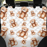 Cute Teddy Bear Pattern Print Pet Car Back Seat Cover