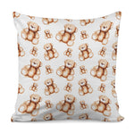 Cute Teddy Bear Pattern Print Pillow Cover