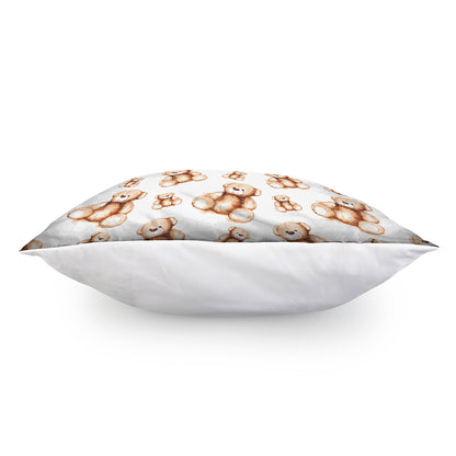 Cute Teddy Bear Pattern Print Pillow Cover