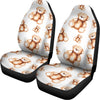 Cute Teddy Bear Pattern Print Universal Fit Car Seat Covers