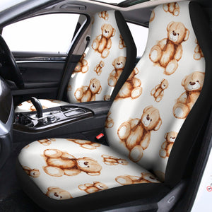 Cute Teddy Bear Pattern Print Universal Fit Car Seat Covers