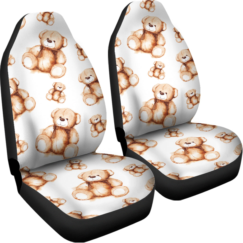 Cute Teddy Bear Pattern Print Universal Fit Car Seat Covers