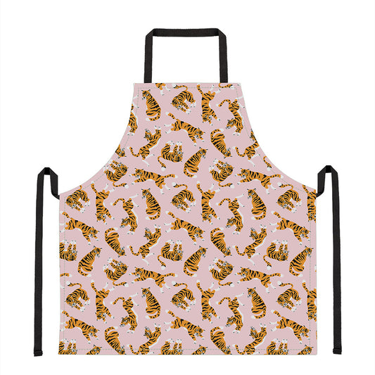 Cute Tiger Pattern Print Apron
