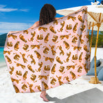 Cute Tiger Pattern Print Beach Sarong Wrap