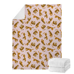 Cute Tiger Pattern Print Blanket