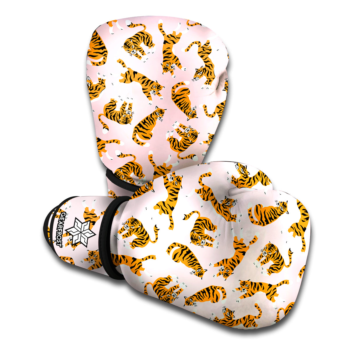 Cute Tiger Pattern Print Boxing Gloves