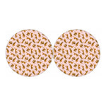 Cute Tiger Pattern Print Car Coasters