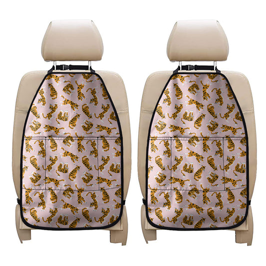 Cute Tiger Pattern Print Car Seat Organizers