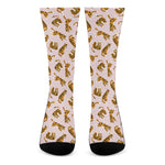 Cute Tiger Pattern Print Crew Socks