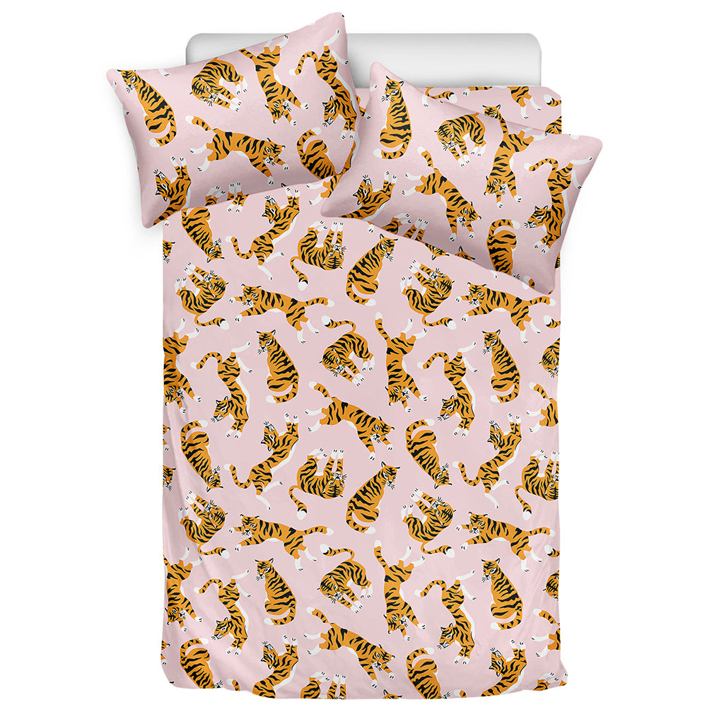 Cute Tiger Pattern Print Duvet Cover Bedding Set