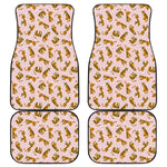 Cute Tiger Pattern Print Front and Back Car Floor Mats