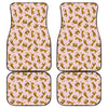 Cute Tiger Pattern Print Front and Back Car Floor Mats