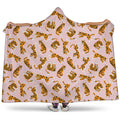 Cute Tiger Pattern Print Hooded Blanket