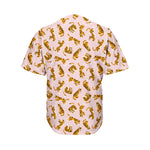 Cute Tiger Pattern Print Men's Baseball Jersey