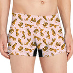 Cute Tiger Pattern Print Men's Boxer Briefs