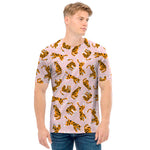 Cute Tiger Pattern Print Men's T-Shirt