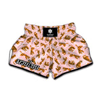 Cute Tiger Pattern Print Muay Thai Boxing Shorts