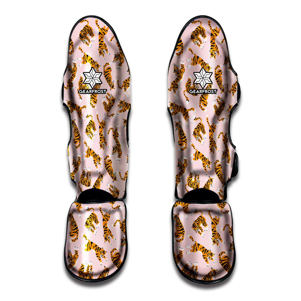 Cute Tiger Pattern Print Muay Thai Shin Guard