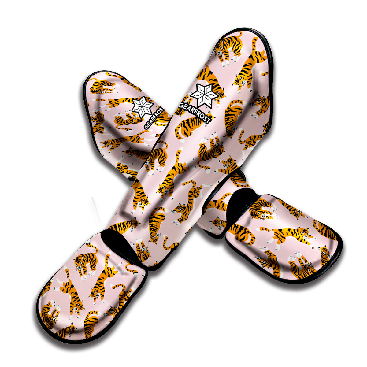 Cute Tiger Pattern Print Muay Thai Shin Guard