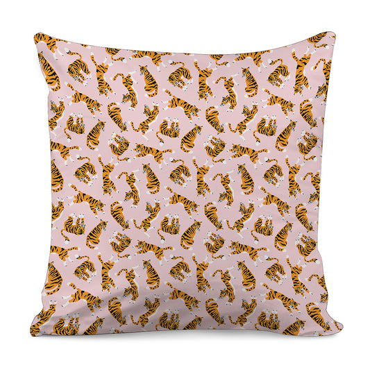 Cute Tiger Pattern Print Pillow Cover